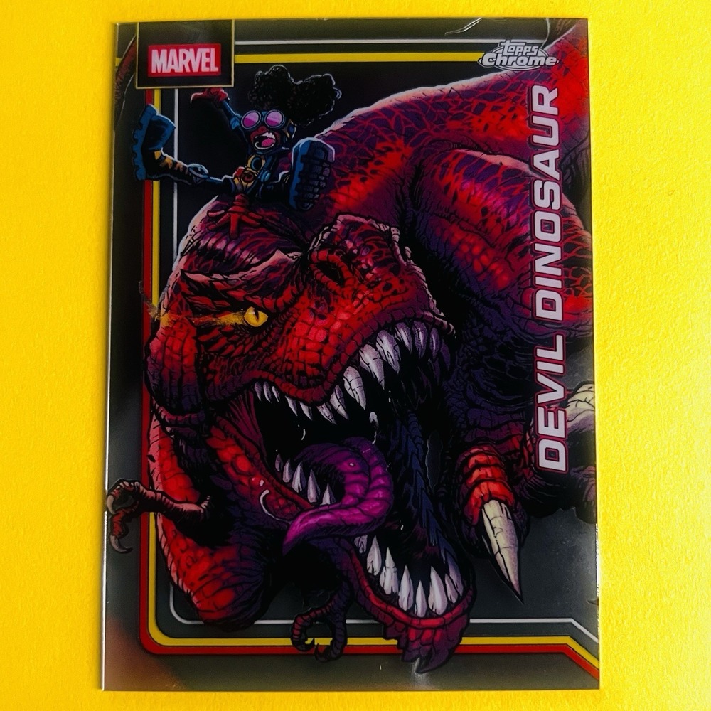2026 Topps Chrome Marvel Devil Dinosaur #110 Base Card Moon Girl‎ Lunella
